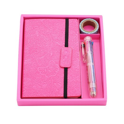 Elastic Band Sticky Notes Notebook With Pen