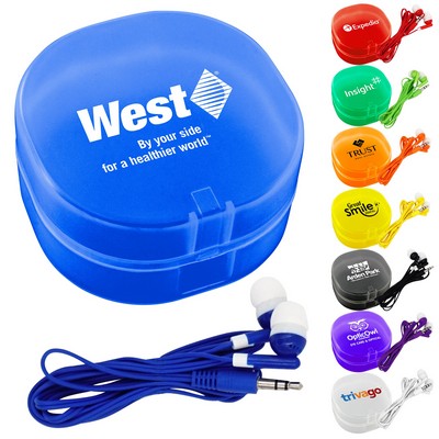 Colorful Ear Bud Carry All