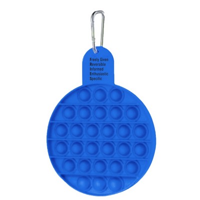 Round Fidget Popper Board with Tab