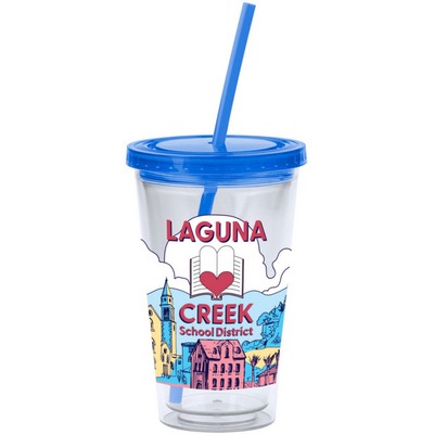 Full Color Wrap Sunsplash Tumbler 16 Oz