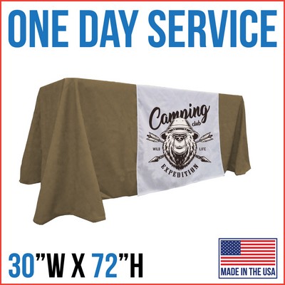 Rush 1 Day Service | 30"W x 72"L Table Runner - Made in the USA