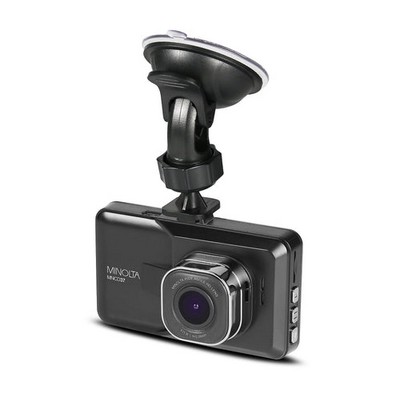 Minolta® Black Dashcam 1080P/12mp W/3 LCD Camcorder