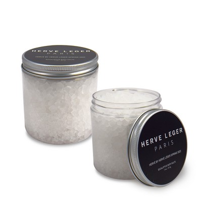 11 oz. Aromatherapy Bath Salts Jar with Silver Lid