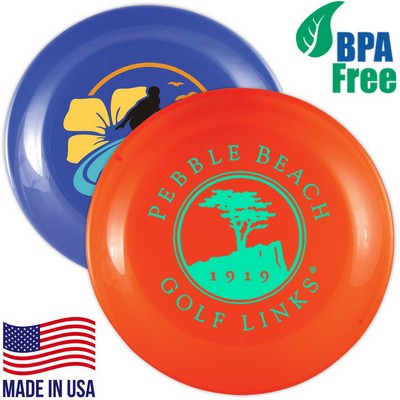 BPA free 9.25" Plastic Flying Disc w/ custom logo