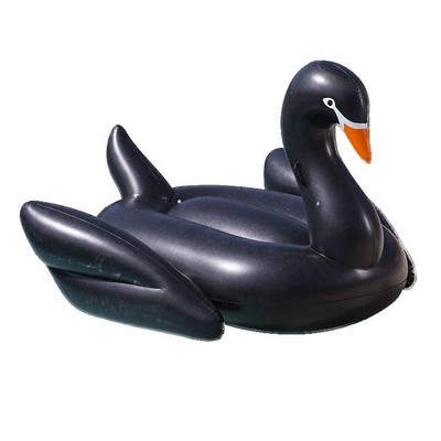 Custom PVC Black Swan Swimming Float