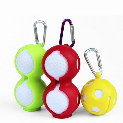 Silicone Golf Ball Holder with Clip