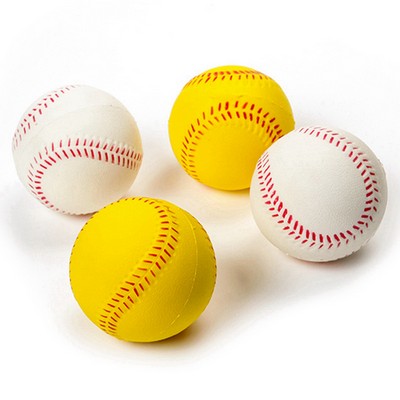 Baseball Shaped Soft PU Foam Stress Ball