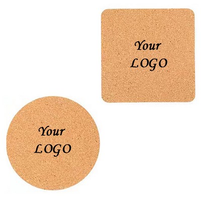 Round and Square Soft Cork Coasters