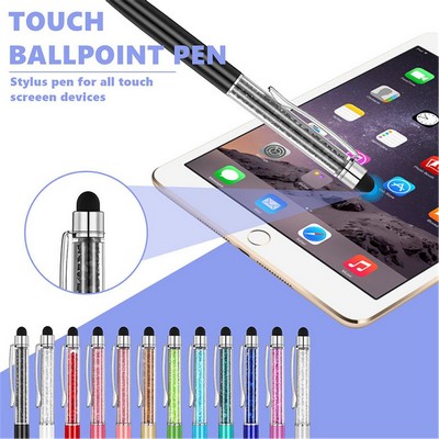 Ballpoint Pens 2-in-1 Crystal Diamond Capacitive Stylus