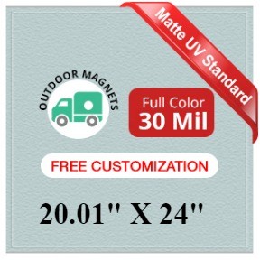 20.01 to 24 Square Inches Outdoor Magnets - 30 Mil