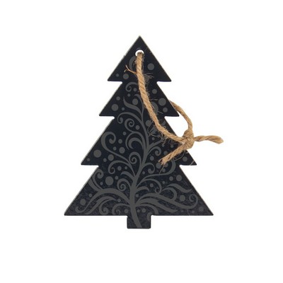 5" Tree Slate Ornaments