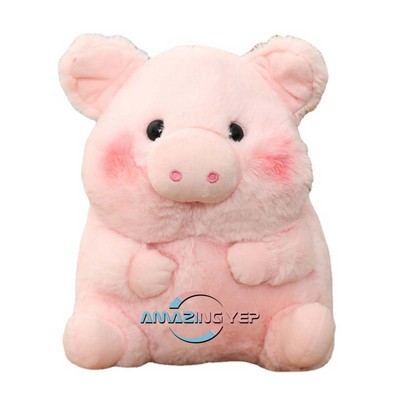 Simulation Velour Cuddly Plush - Pig