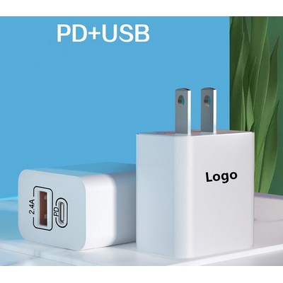 USB Dual Port Charger Block Fast Charging Adapter