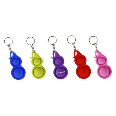 2 Bubbles Silicone Key Chains