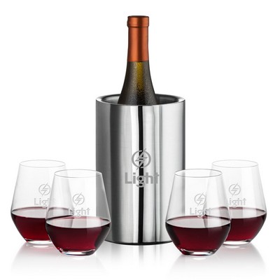 Jacobs Wine Cooler & 4 Reina Stemless Wine