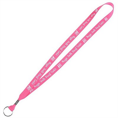 Flat Ribbed Polyester Lanyard