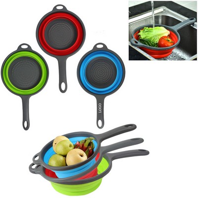 Kitchen Foldable Silicone Dish Strainer