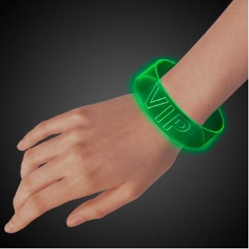 Green Pad Printed LED Magnetic Bracelet