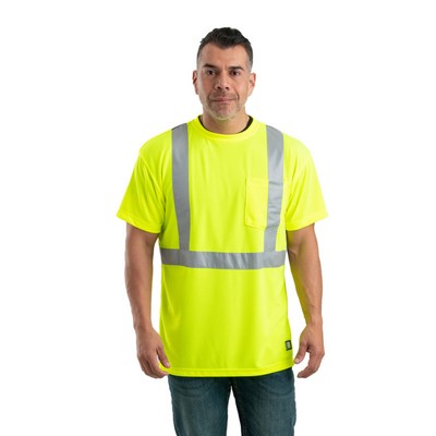 Berne Apparel Men's Hi-Vis Class 2 Performance Pocket T-Shirt