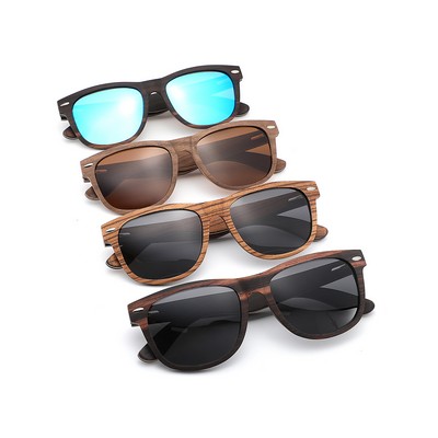 Wooden Series Natural Recycled Skateboard Full Sunglasses