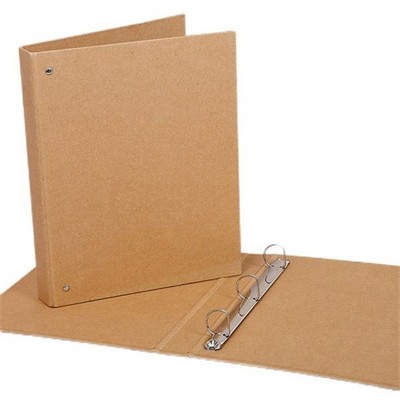 Kraft Paper Loose Leaf 3-Ring Binder Folder