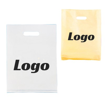 Die Cut Fold-Over Reinforced Handle Bag