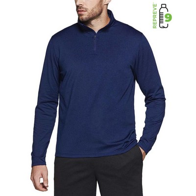 Repreve Men's Quarter Zipper rPET Performance Long Sleeve