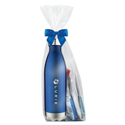 17 Oz. Dual Wall Vacuum Sealed Water Bottle Gift Set - Liquid IV® Electrolyte Drink Mix, & More