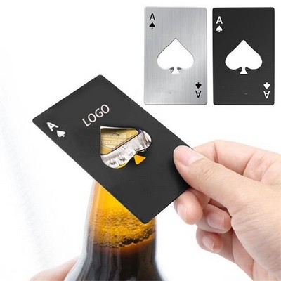 Spades A Poker Shaped Casino Bottle Opener