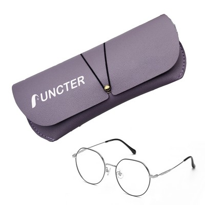 Portable PVC Leather Sunglasses Case