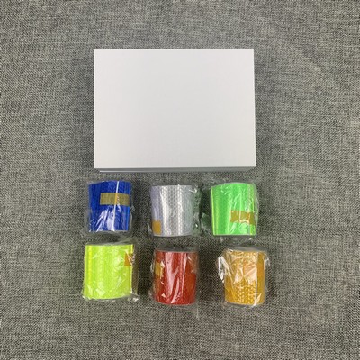 7 In 1 Adhesive Reflective Warning Sticker Roll Kit Into Half Cover Gift Box