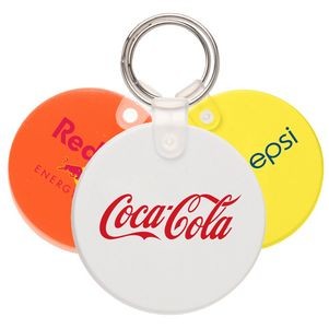 Soft Tag Custom Printed Round Keychains