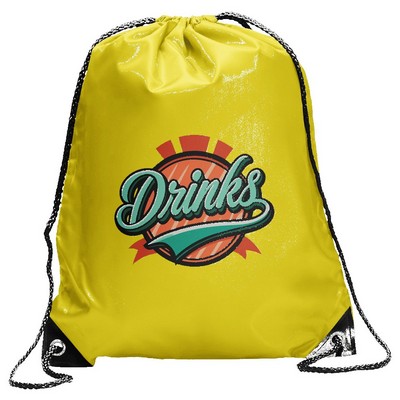 Solid Color Polyester Drawstring Bag