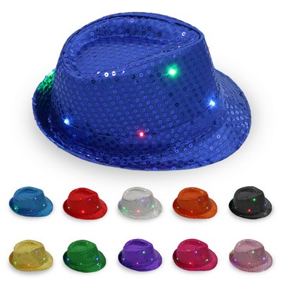 Sequin Light Up LED Cowboy Hat