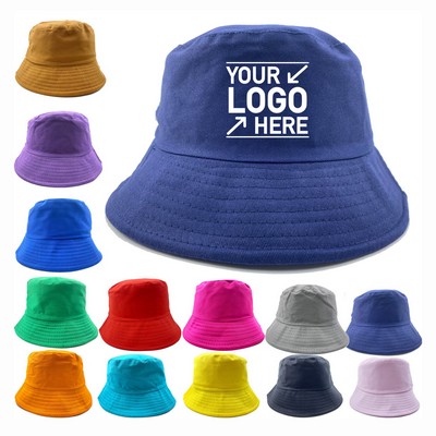 Unisex Cotton Sun Protection Bucket Hat