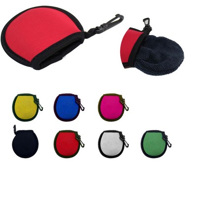 Portable Golf Ball Cleaner Pouch