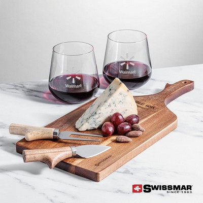 Swissmar® Paddle Board & 2 Howden Stemless Wine