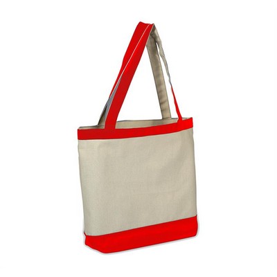 Canvas Color Accent Tote