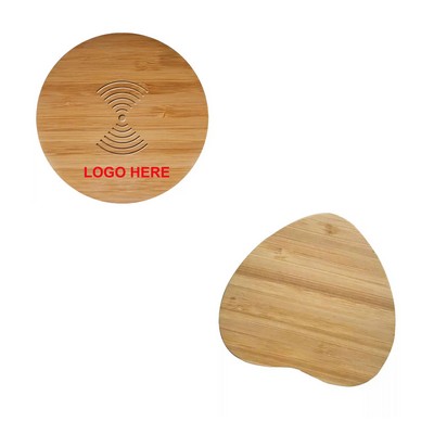 10W Bamboo Wood Wireless Charger