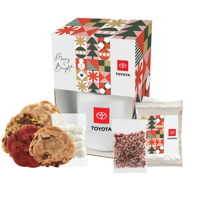 Promo Revolution - 16 Oz. Camping Mug with Gourmet Cookies (4) & Hot Chocolate Set