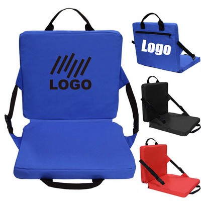 Back Support Portable Foldable Stadium Seat Cushion