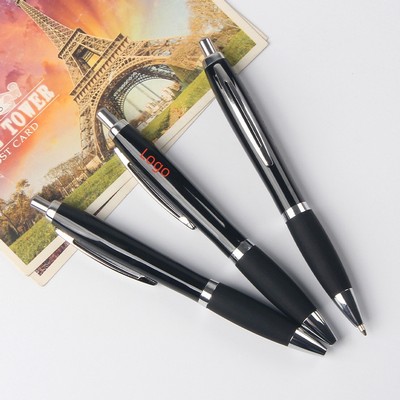 Metal Black Retractable Ballpoint Pens