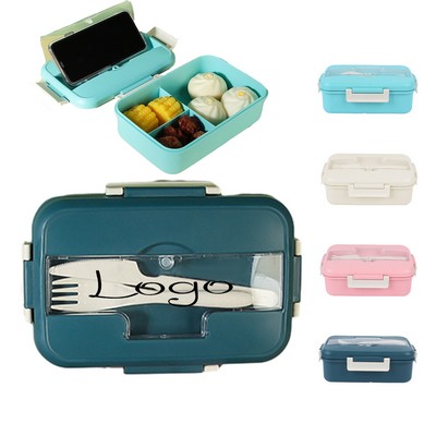 Environmentally Friendly And Safe Lunch Box With Tableware