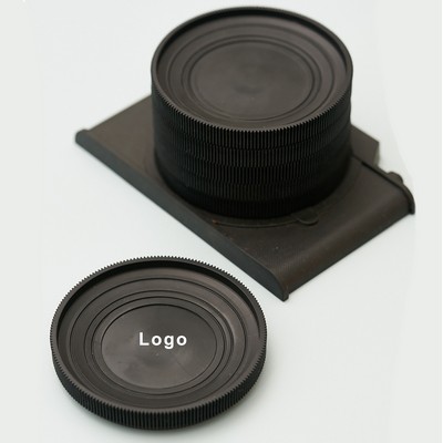 Camera Shape Thickened Drink Coasters with Holder