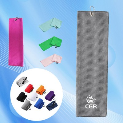 Tri-Fold Golf Towel Set