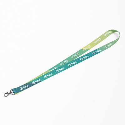 ½" Full Color Satin Finish Lanyard w/Single Attachment (Import Air Rush)