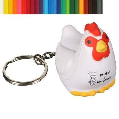 Cute Chicken Stress Reliever Key Chain