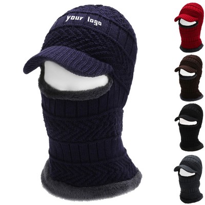 Winter Knitted Balaclava Beanie Hat