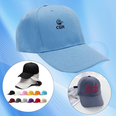 Cotton Baseball Cap for Outdoor Sports Style