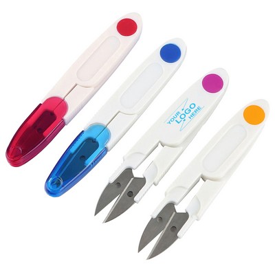 Compact U-Shape Sewing Scissors